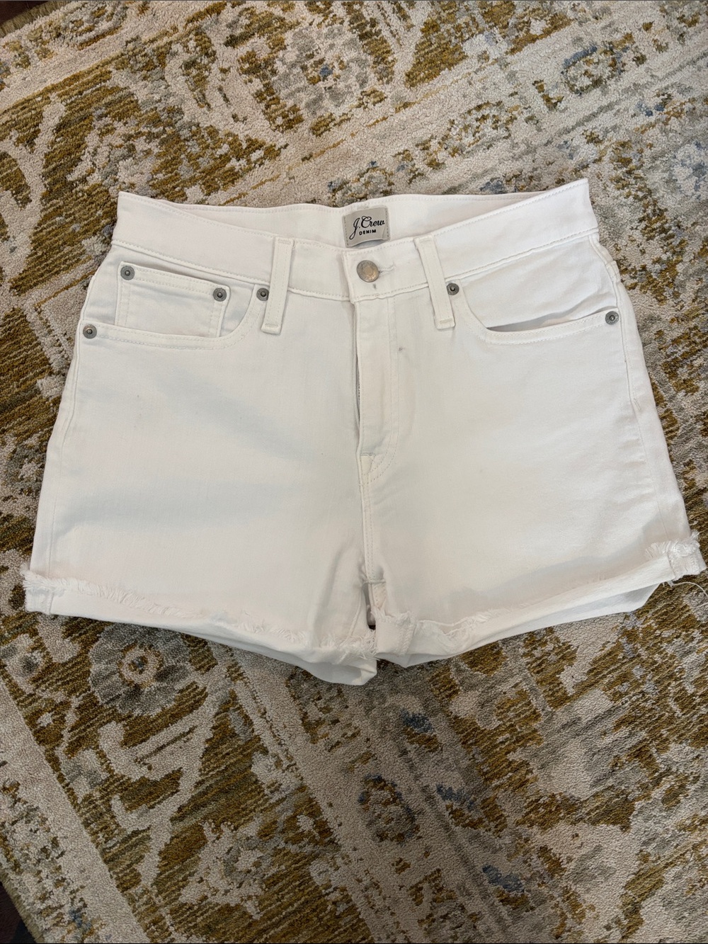 J. Crew White Denim Shorts